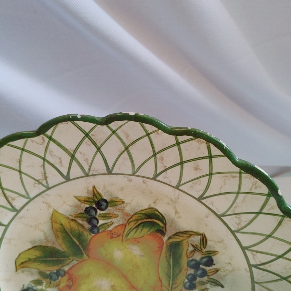 Set of 3 Hand Painted Textured Wall Hanging plates - Picture 4 of 10